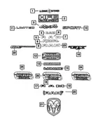 Tailgate Nameplate - Mopar (68282632AC) - view 11