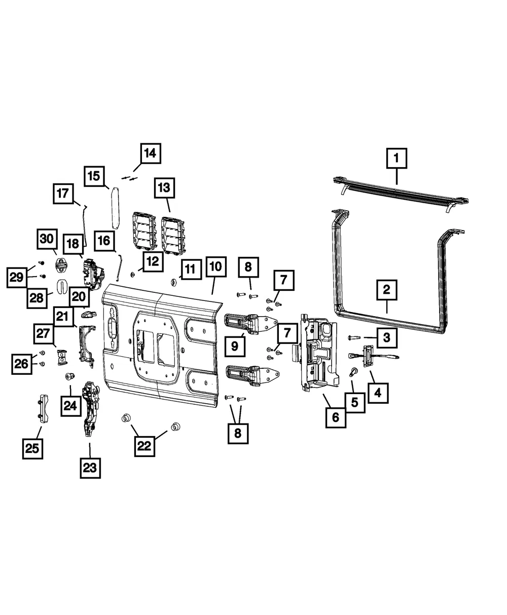 Door Handle Bracket - Mopar (68282897ad) - view 5