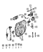 Front Door Latch, Left - Mopar (68282965AB) - view 13