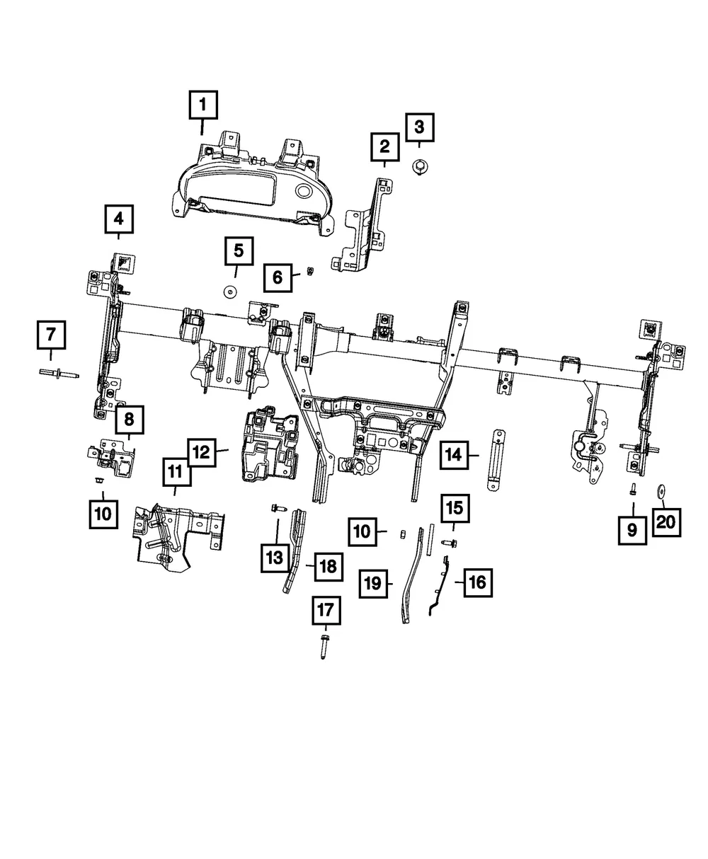 Hood Release Bracket - Mopar (68284181aa) - view 5