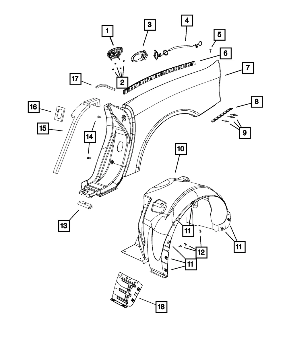Splash Shield, Right - Mopar (68284692ad) - view 4