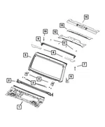 Hinge - Driver's Side (LH) - Mopar (68284987AB) - view 11