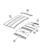 Windshield Header - Mopar (68285208aa) - view 10