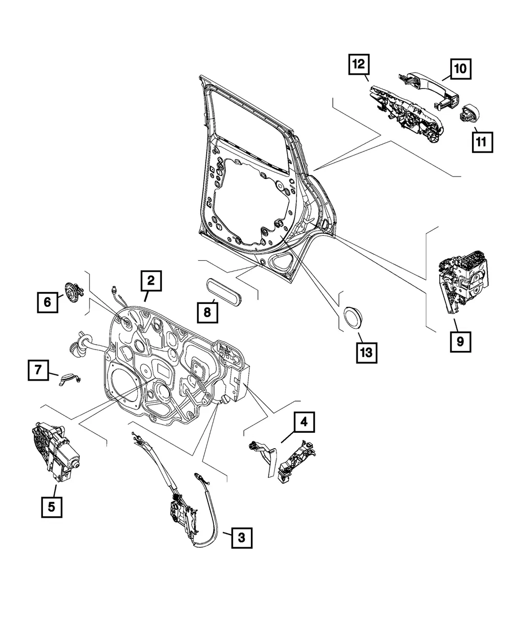 Latch Presenter, Right - Mopar (68286048AA) - view 6
