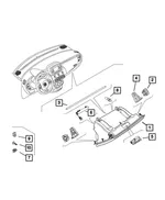 Glovebox Hinge - Mopar (68287583aa) - view 6
