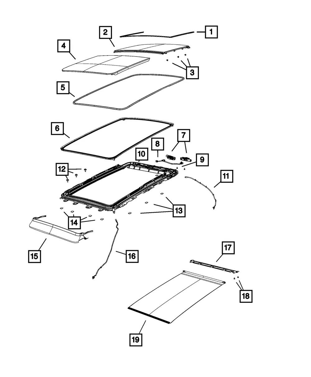 Sunshade Tray - Mopar (68289875aa) - view 4