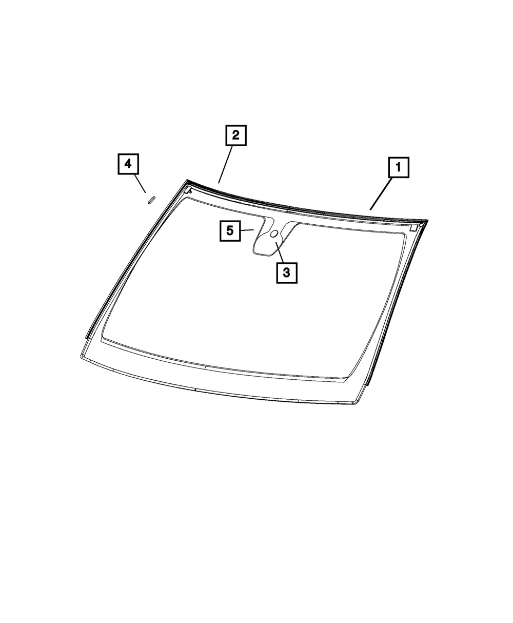 Windshield - Mopar (68292244ac)