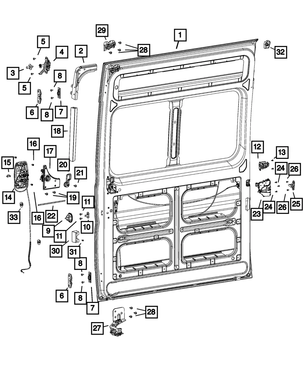 Door Seal - Mopar (68293205ab)