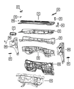 A Pillar Baffle - Mopar (68293692aa) - view 8