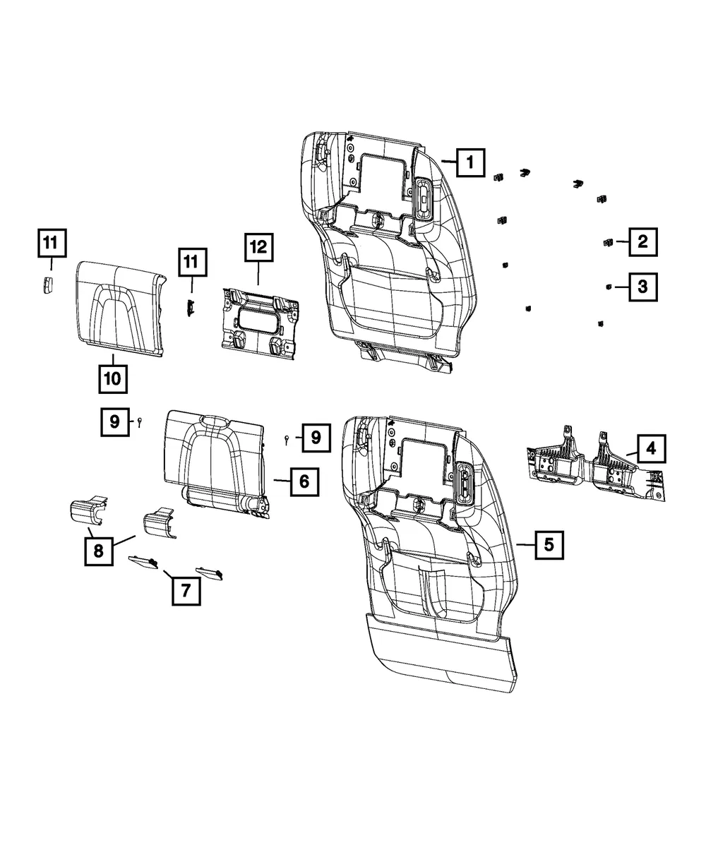 Seat Bumper - Mopar (68293757aa)