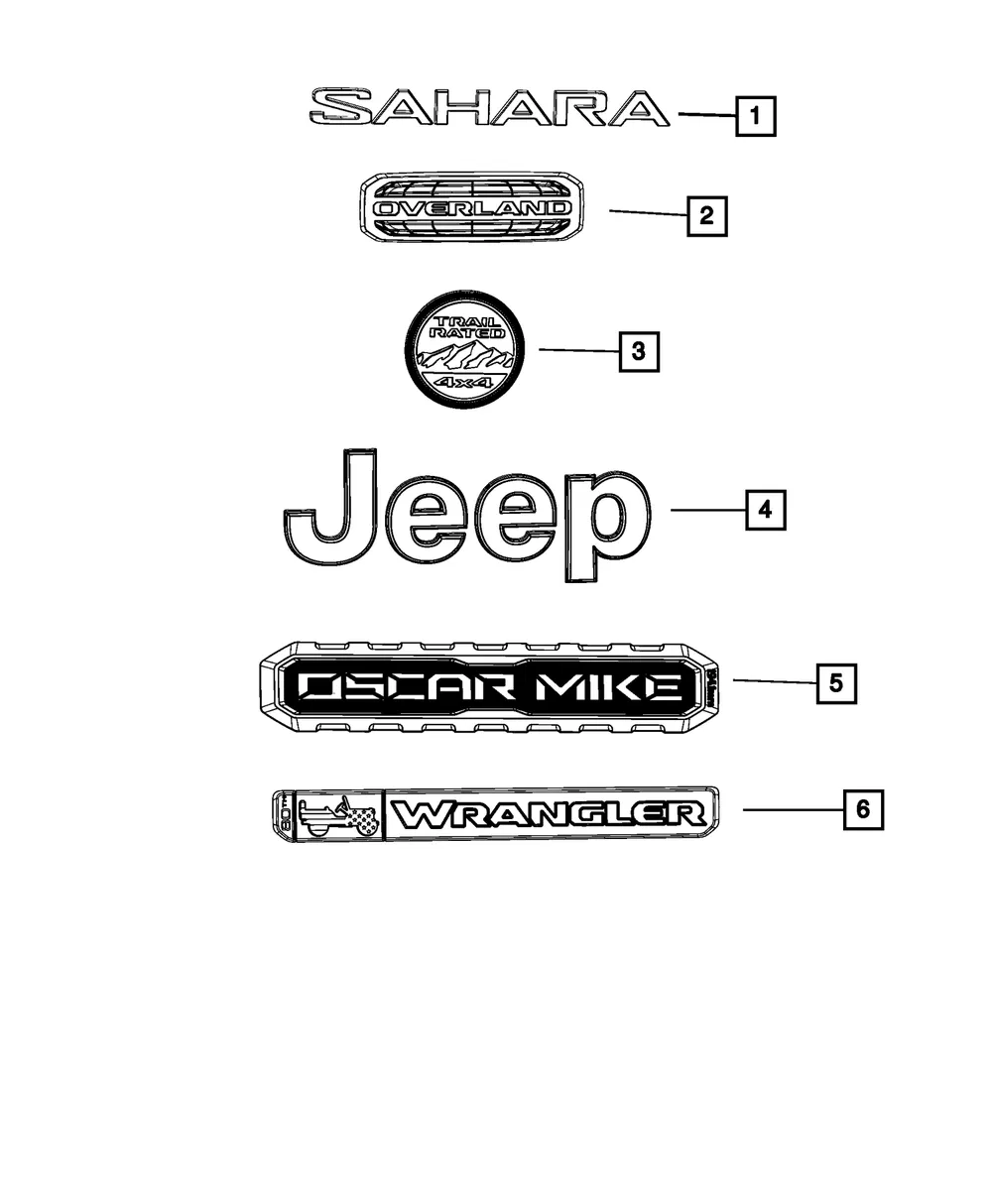 Nameplate - Mopar (68294148aa) - view 3