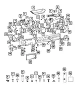 Rear Bumper Bracket - Mopar (68295569ac) - view 10
