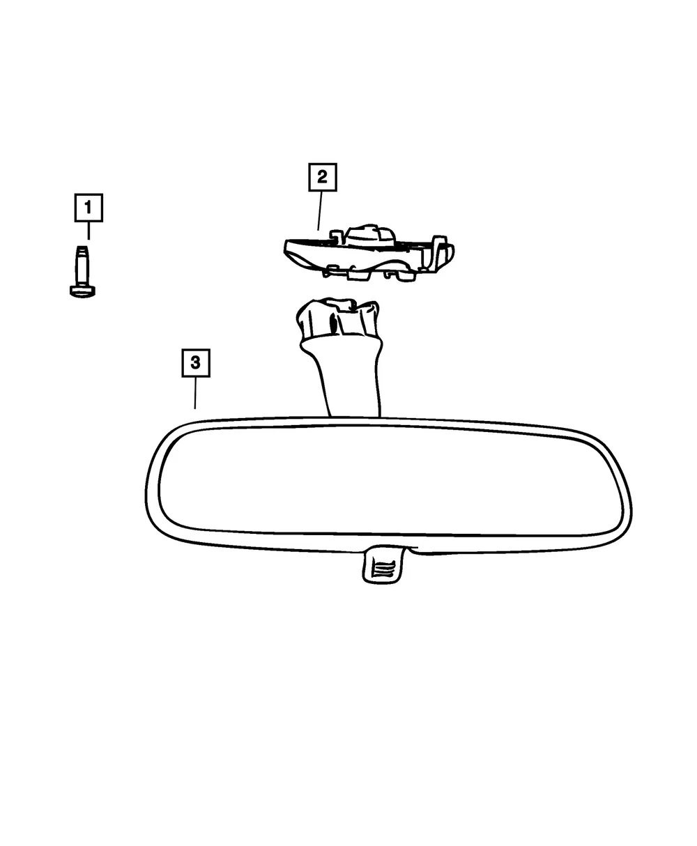 Inside Rear View Mirror - Mopar (68297610AB) - view 6