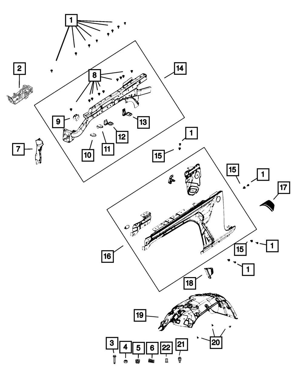 Splash Shield, Left - Mopar (68299171AF) - view 9