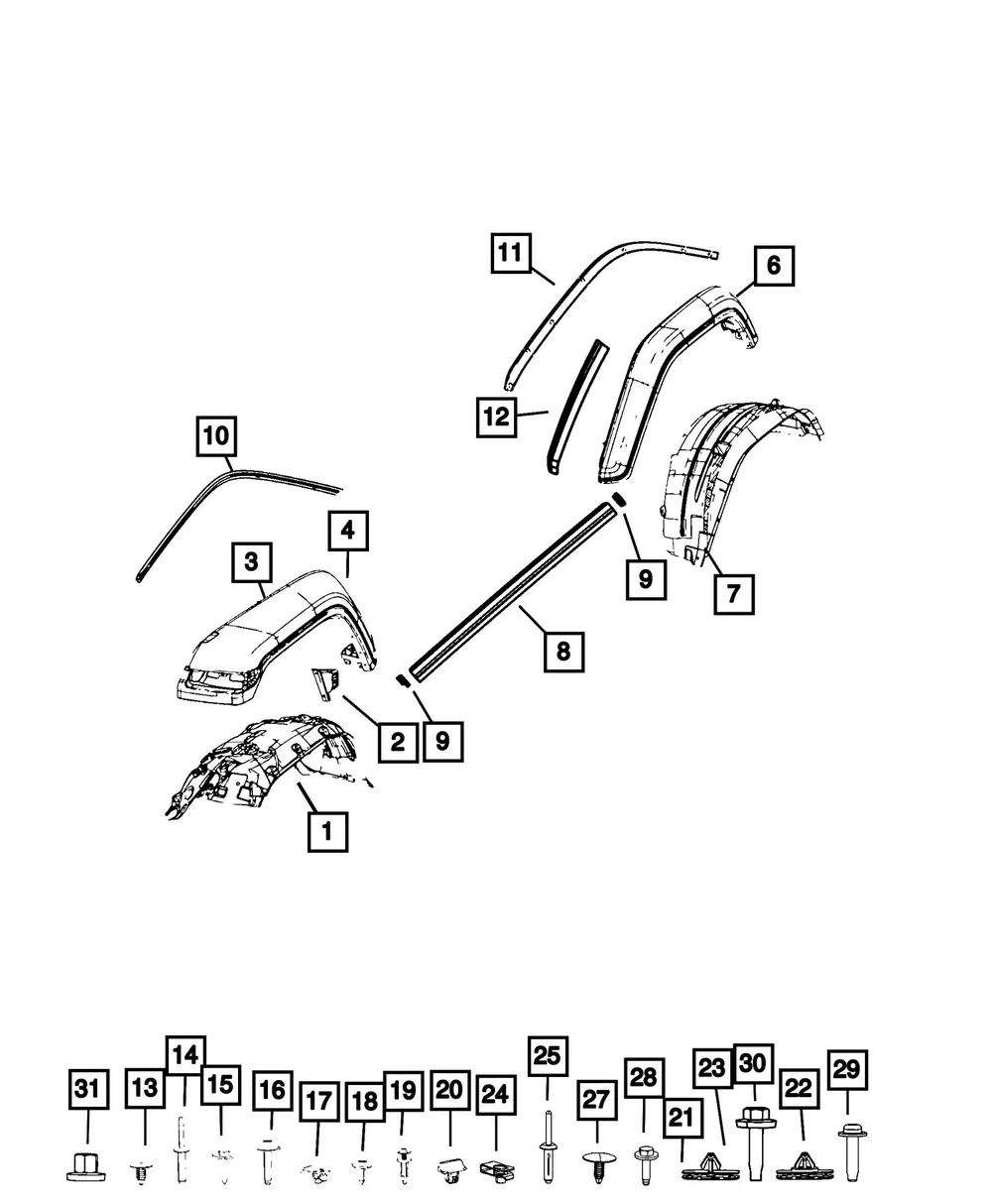 Splash Shield, Right - Mopar (68299172AD) - view 4