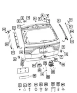 Lift-Gate Hinge - Mopar (68299174AA) - view 11