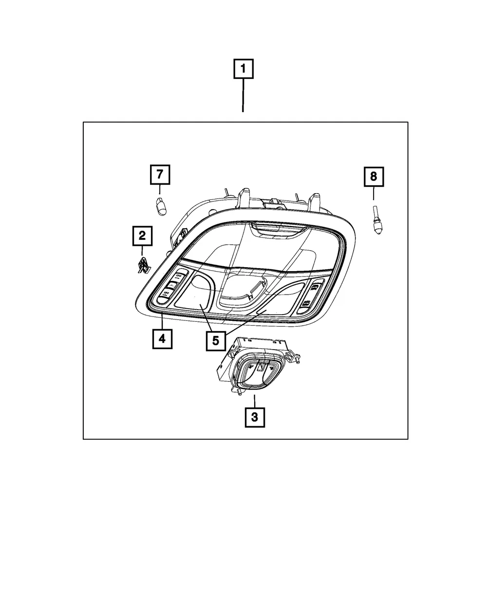 Console Lid Bumper - Mopar (68299651aa)