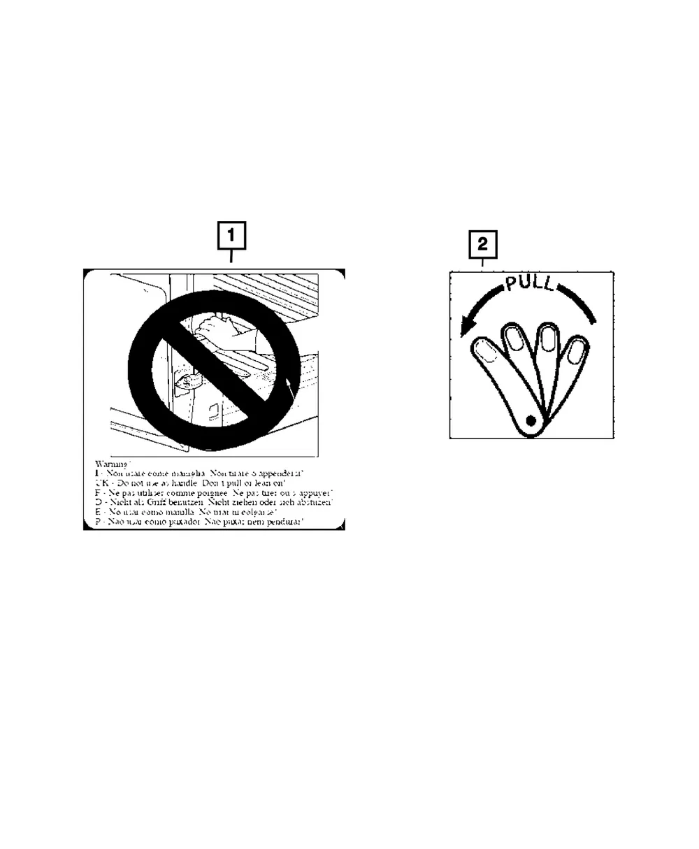 Handle Operation Label - Mopar (68302317aa) - view 4