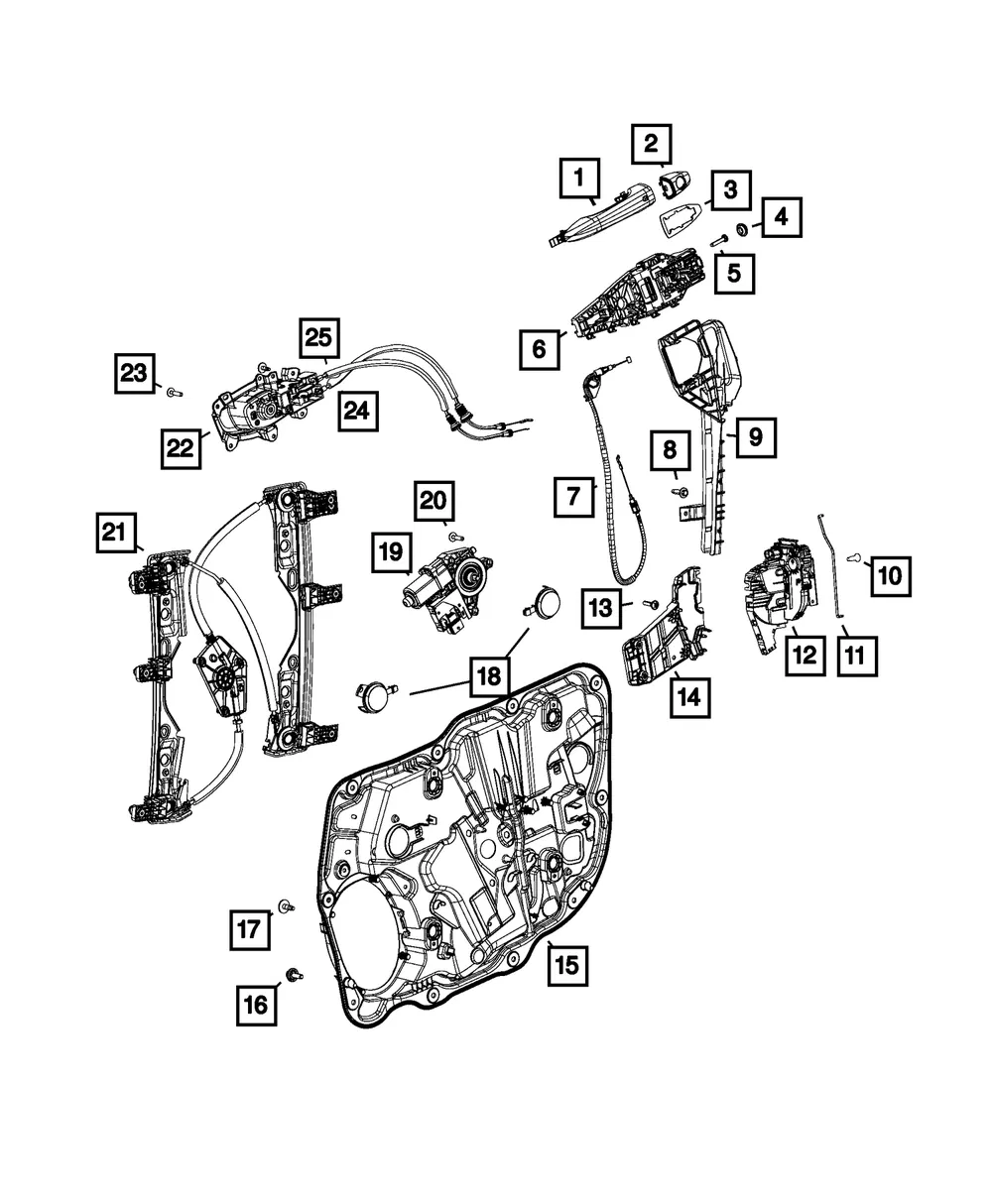 Window Regulator Motor, Right - Mopar (68302550ac)