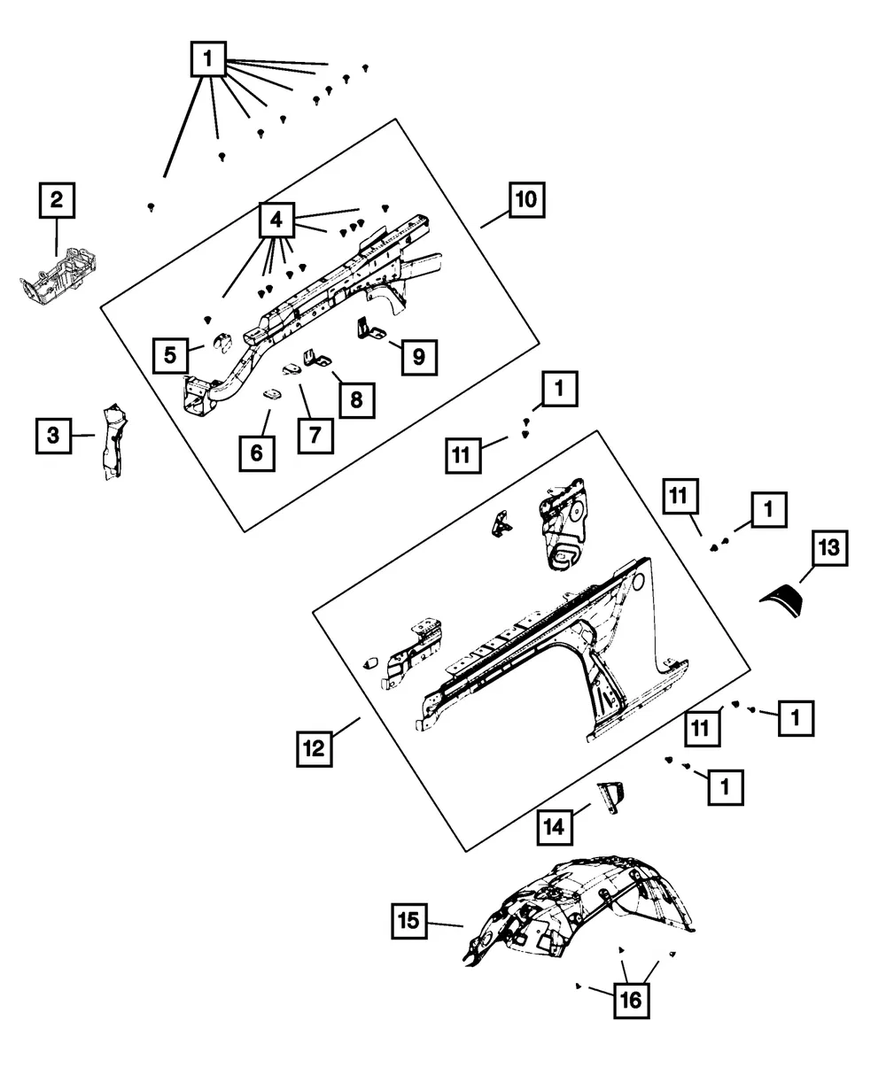 Fender Bracket - Mopar (68302704AB) - view 5