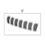 Radiator Grille Kit - Mopar (68303626AC) - view 23