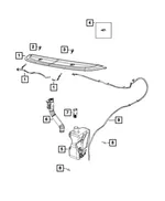 Windshield Washer Hose - Mopar (68305463aa) - view 6