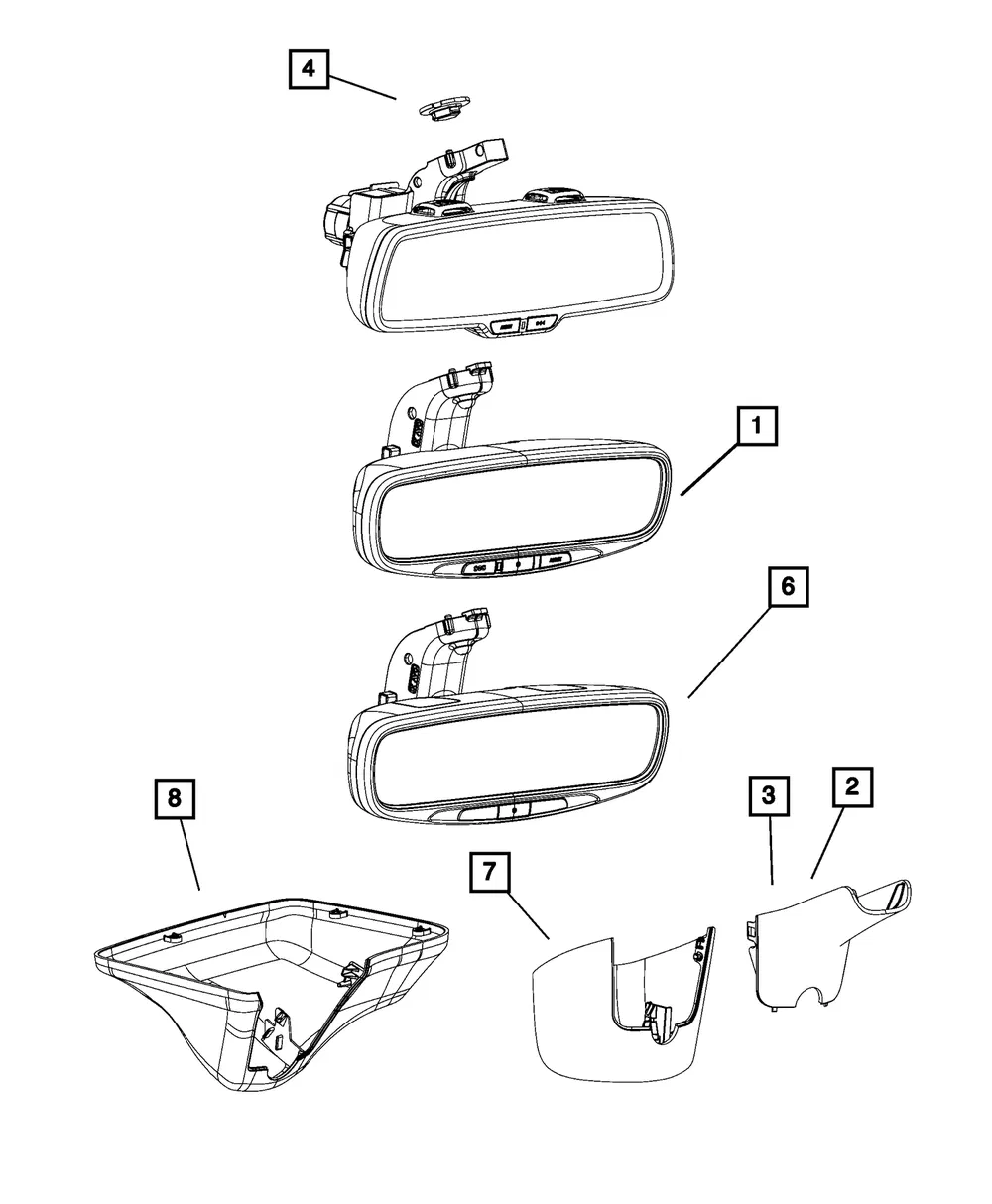 Mirror Cover - Mopar (68306588AA) - view 5