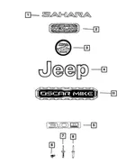Fender Front Medallion - Mopar (68309634AB) - view 6