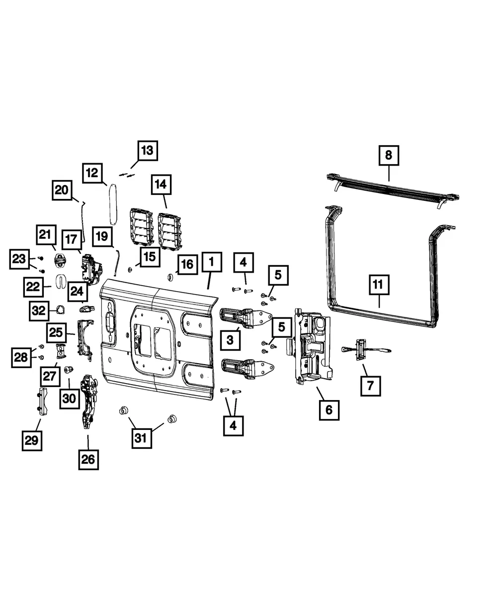 Door Handle Outside Gasket - Mopar (68309837aa)