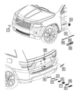 Front Door Nameplate - Mopar (68309843AA) - view 14