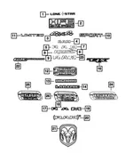 Nameplate - Driver's Side (LH) - Mopar (68309877AA) - view 13