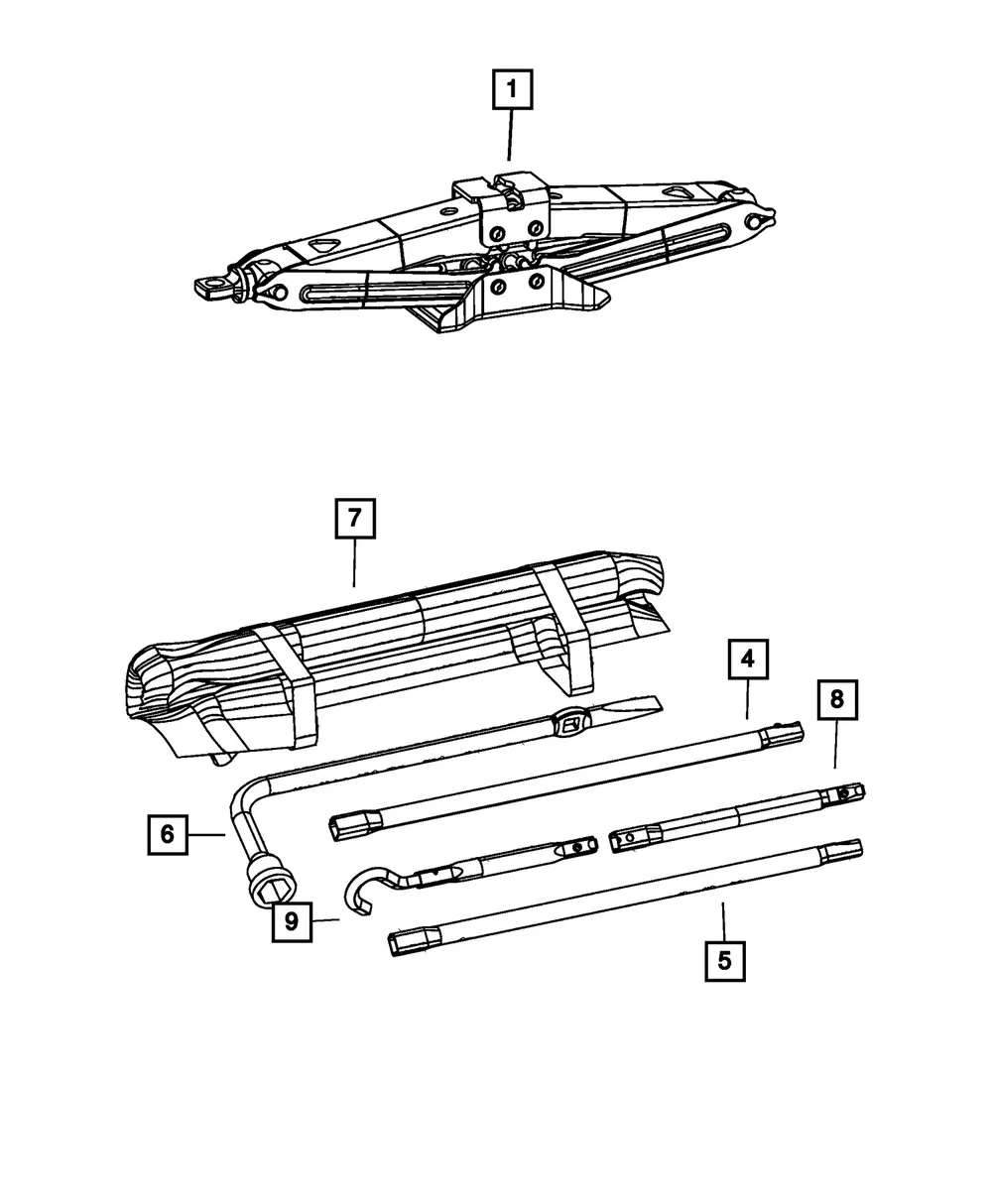 Jack Handle Driver - Mopar (68310124aa)