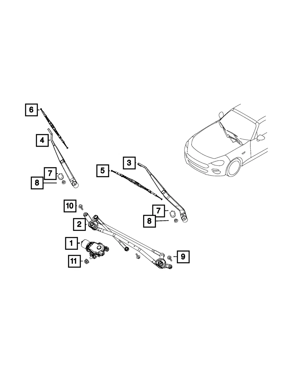 Window Wiper Nut - Mopar (68313218AA) - view 6