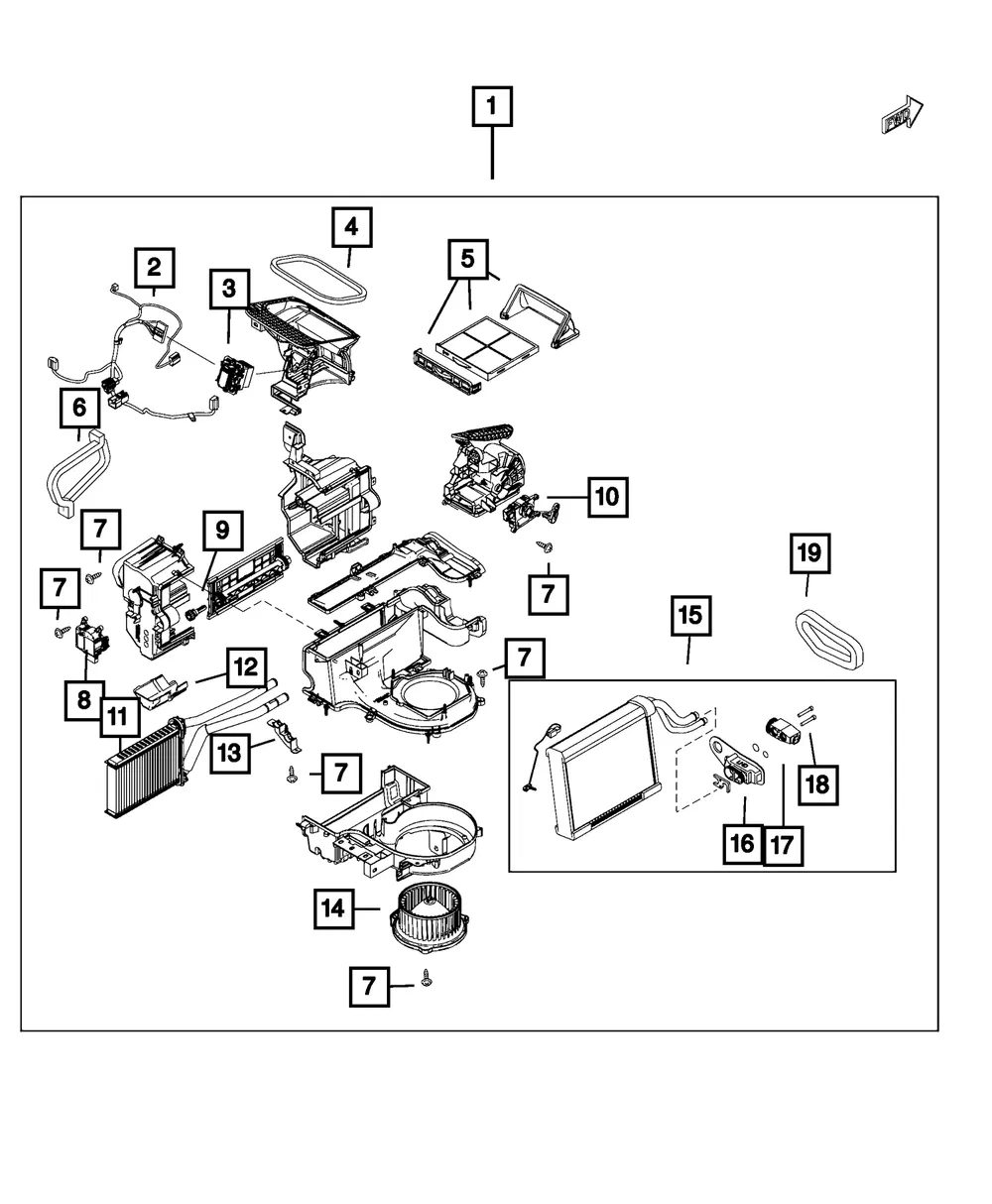 Distribution Duct Door - Mopar (68313623aa)