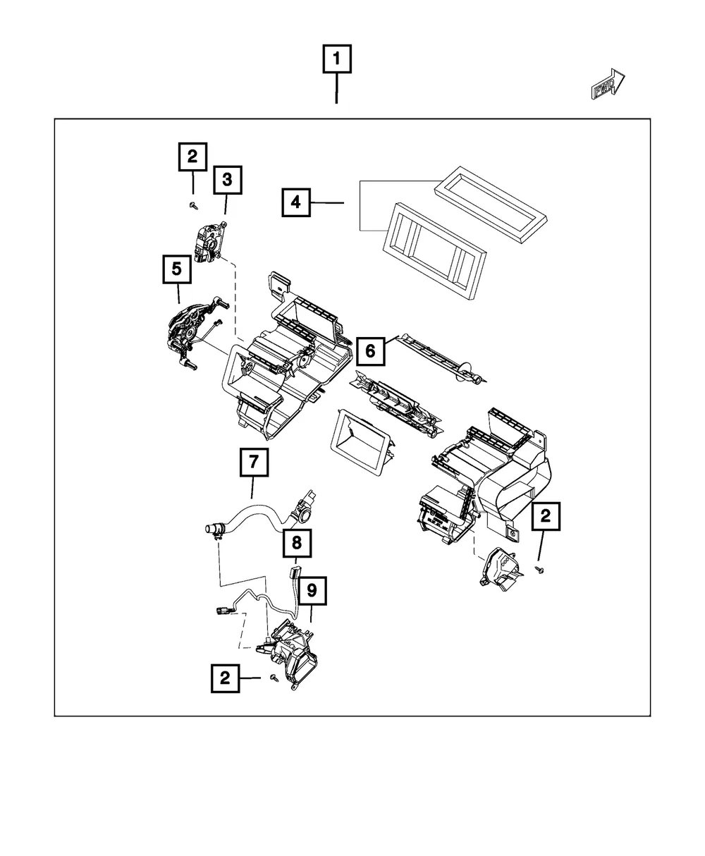 Defroster Door - Mopar (68314267aa)