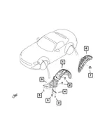 Splash Shield, Left - Mopar (68315335AA) - view 18