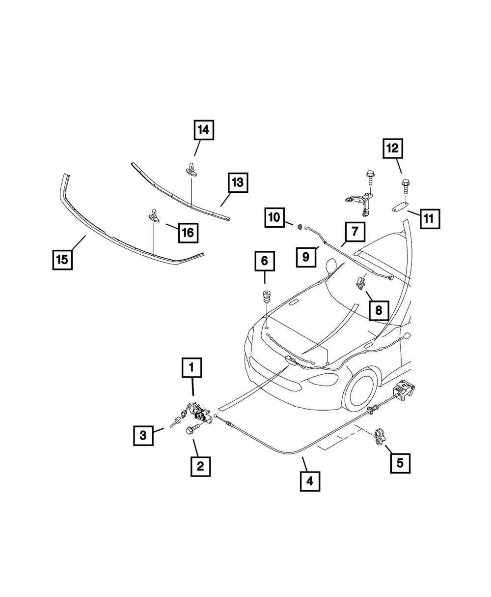 Weatherstrip Retainer - Mopar (68315714AA) - view 8