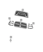 Grille Clip - Mopar (68316635AA) - view 21