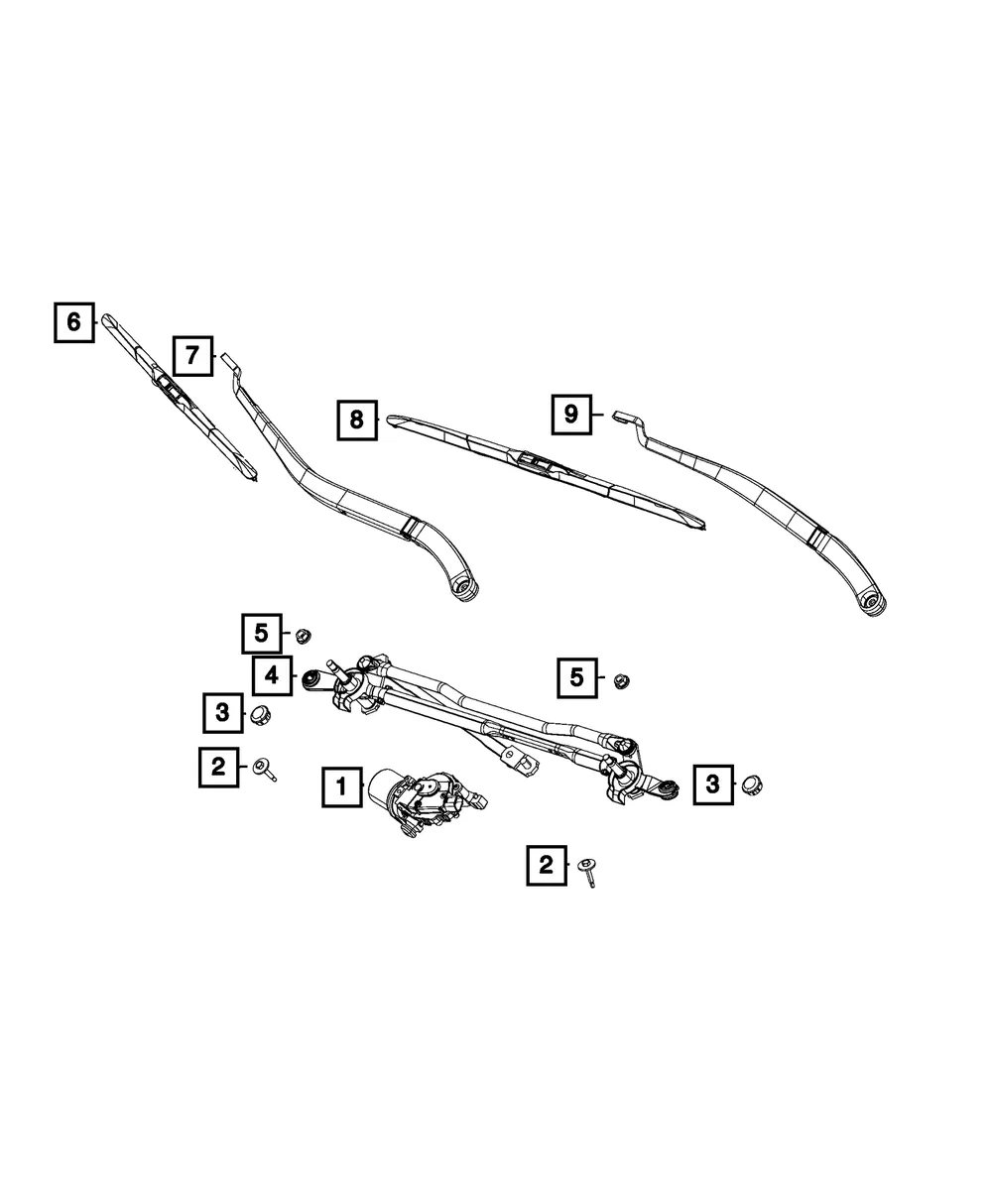 Windshield Wiper Motor - Mopar (68316735AA) - view 7