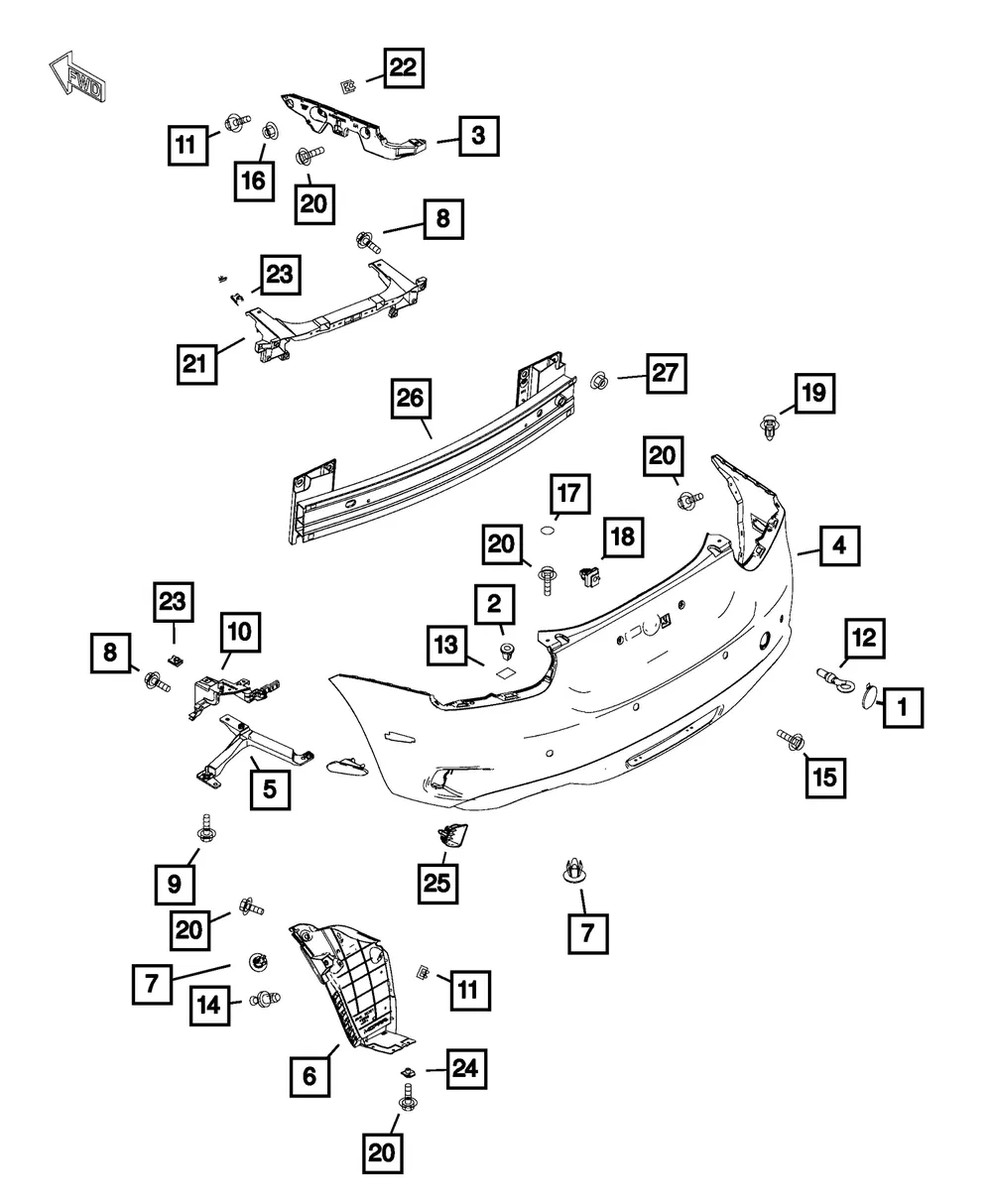 Fascia Bracket - Mopar (68318869aa) - view 5