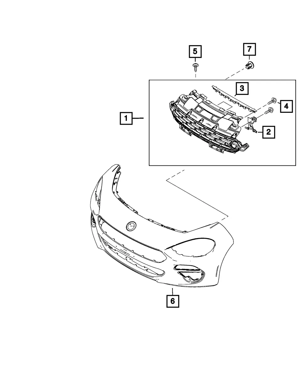 Front Grille Panel - Mopar (68318874aa) - view 5