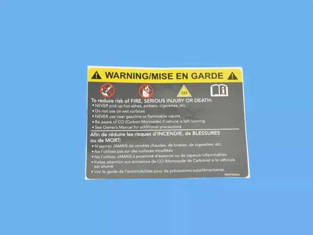 Warning Label - Mopar (68321632AA) - view 5