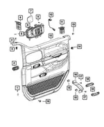 Inside Release Handle - Mopar (68323950AD) - view 19