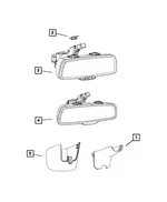 Inside Rear View Mirror - Mopar (68324972AA) - view 22