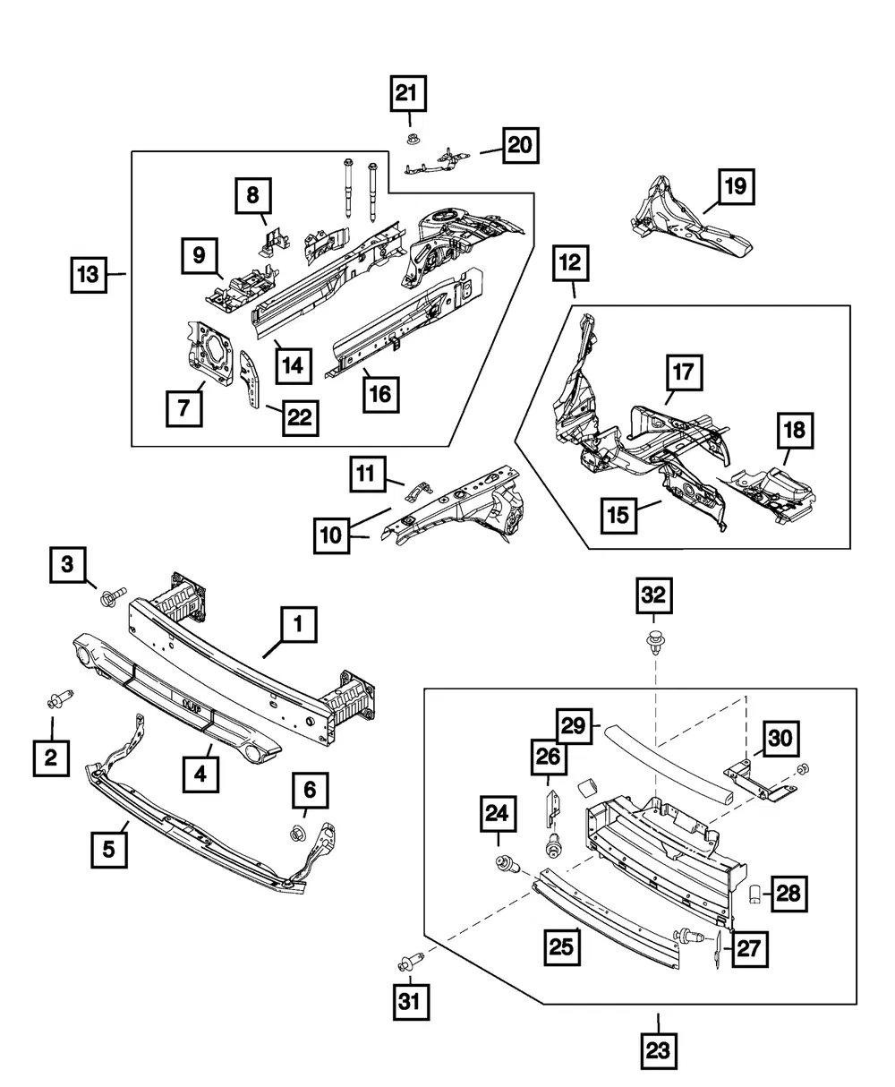Lower Fascia Panel - Mopar (68329091aa) - view 5