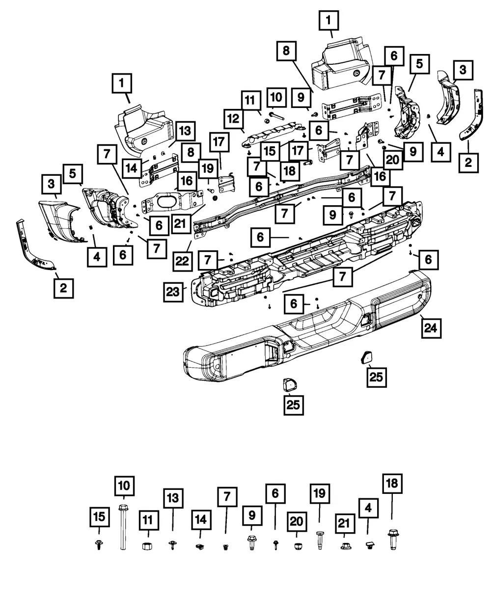 Bumper Bracket - Driver's Side (LH) - Mopar (68335029AC) - view 6