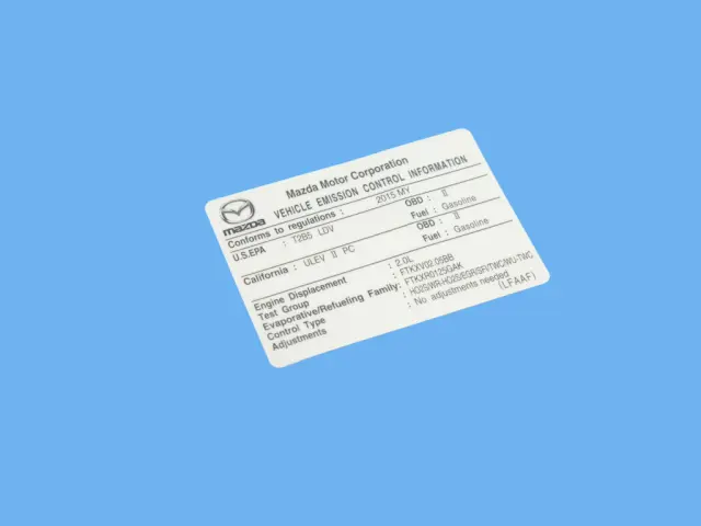Emission Label - Mopar (68336549aa) - view 5