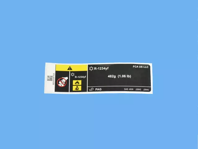 Air Conditioning System Label - Mopar (68340587AA) - view 14