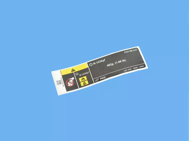 Air Conditioning System Label - Mopar (68340587AA) - view 15
