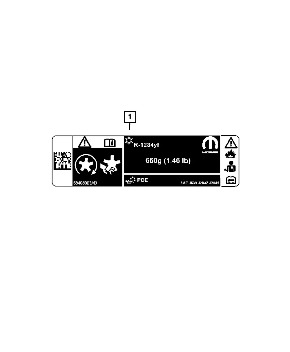 Air Conditioning System Label - Mopar (68340587AA) - view 8